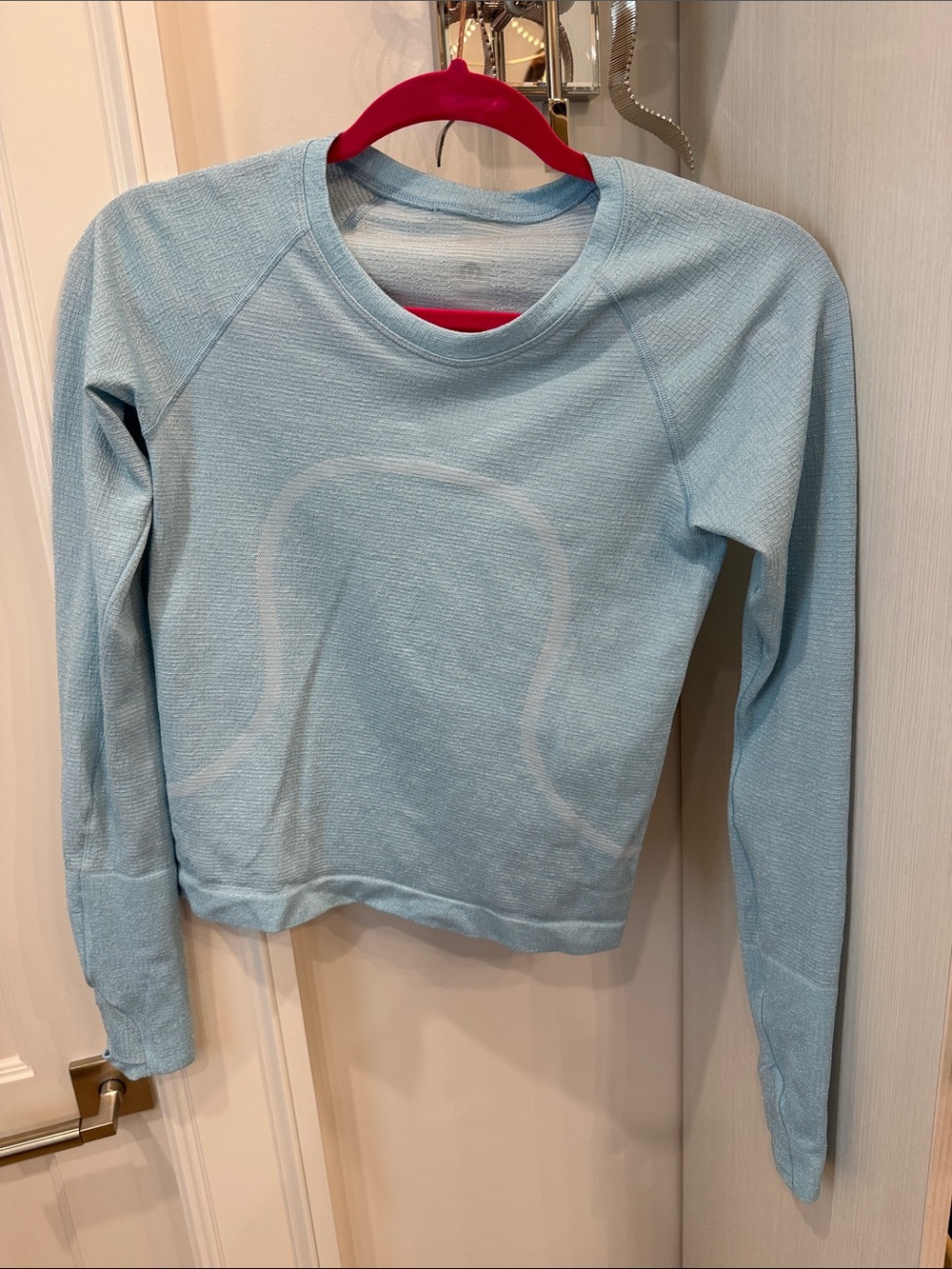lululemon athletica Light Blue Crewneck Sweater